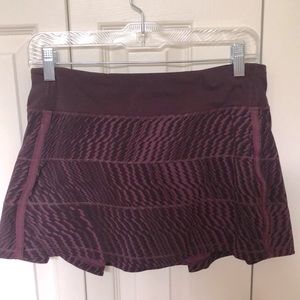 Wine Lululemon Athletic Skirt